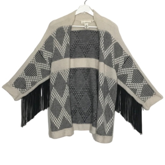 H&M Sweaters - H&M Wool Knit Dolman Fringe Sleeve Tribal Sweater